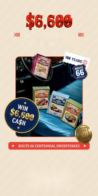 Route 66 Centennial Sweepstakes — win $6,600 cash. Enter now.